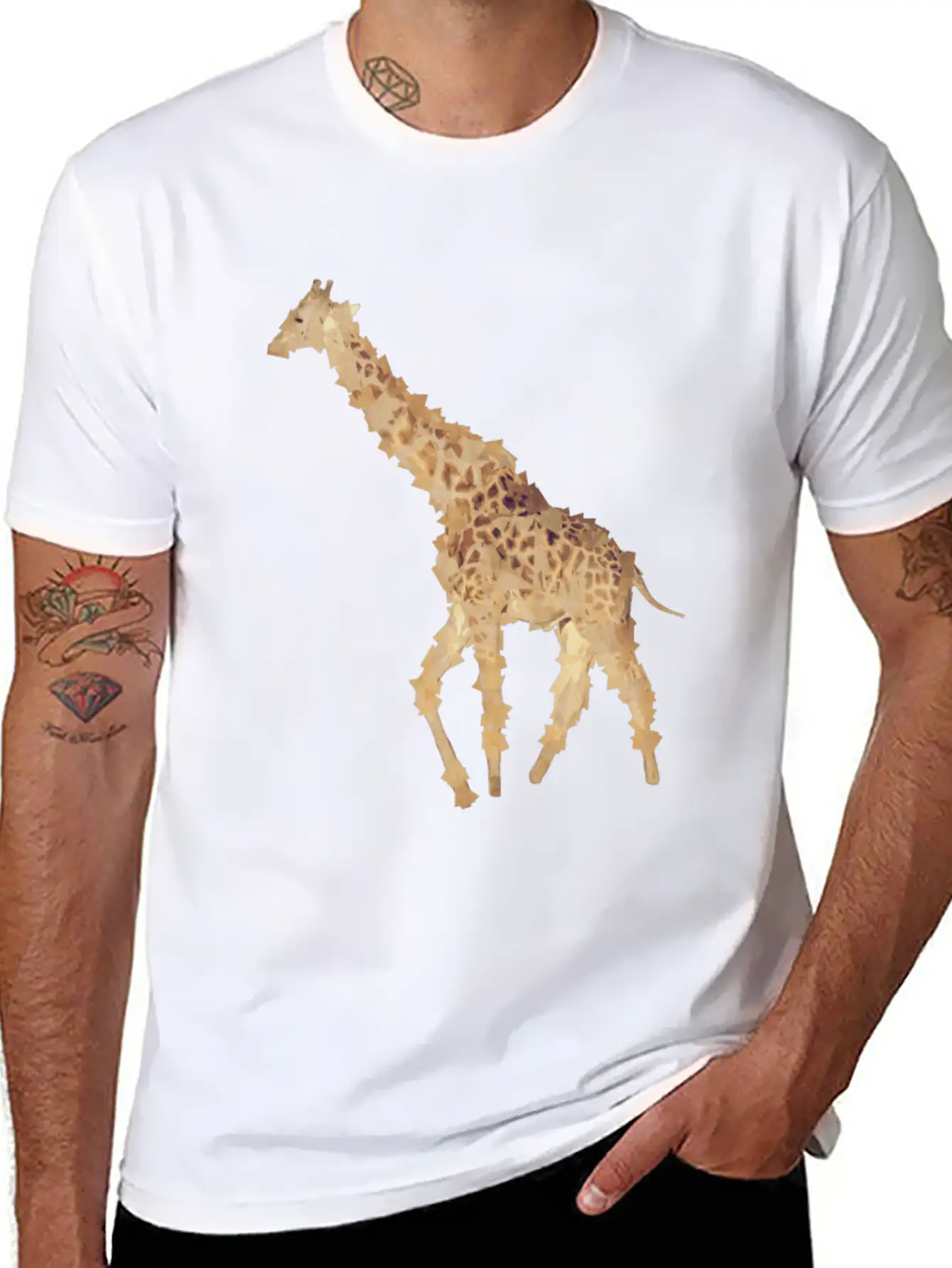 Art Giraffe Timeless Short Sleeve Tee – Comfy And Minimalist Design