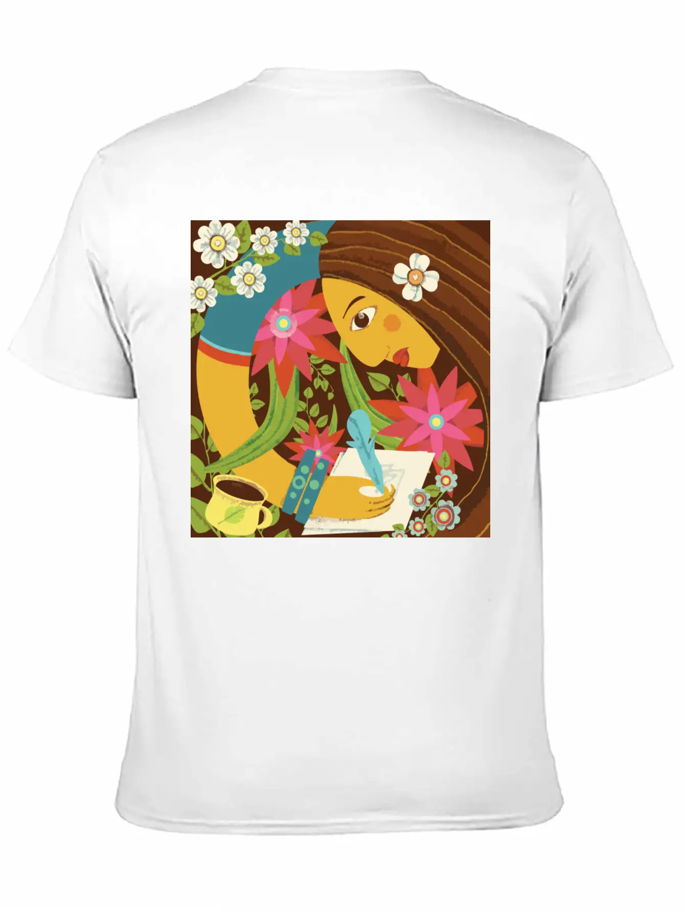 Art In The Morning Floral Basic Graphic T-Shirt – Daily Comfort In Soft Cotton