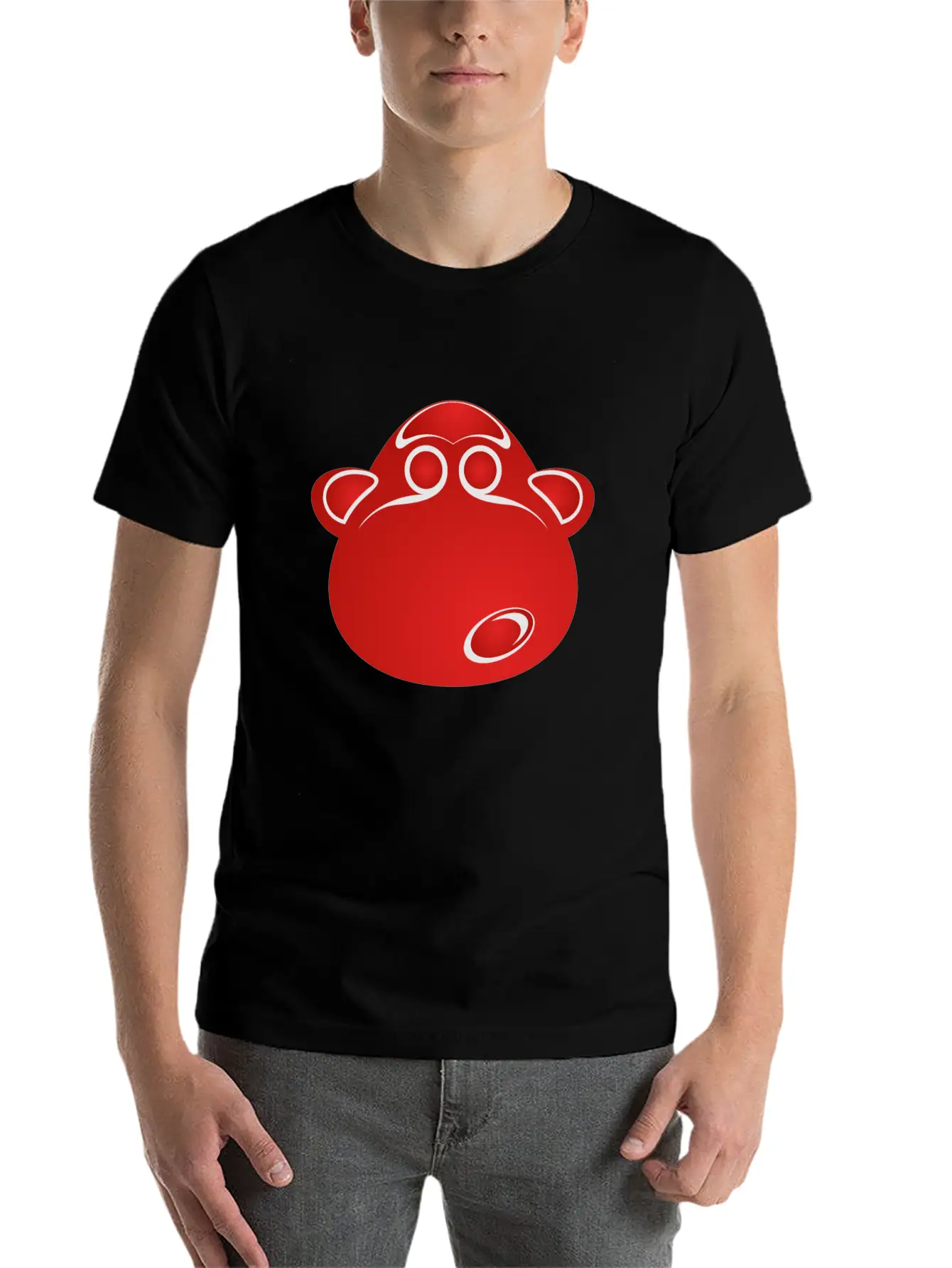 Art Monkey Character Stylish Everyday T-Shirt – Unisex Basic Cotton Tee