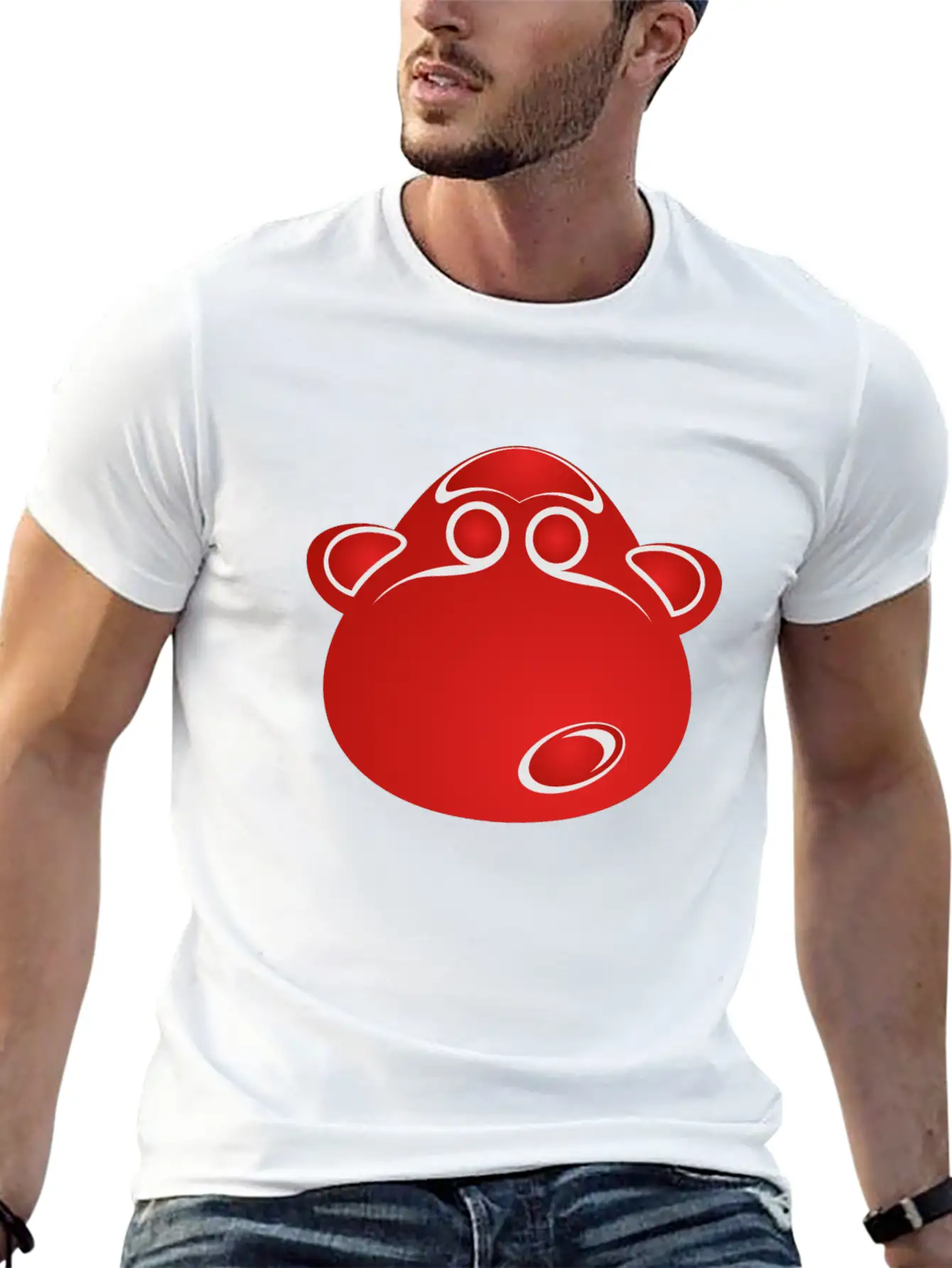 Art Monkey Character Stylish Everyday T-Shirt – Unisex Basic Cotton Tee