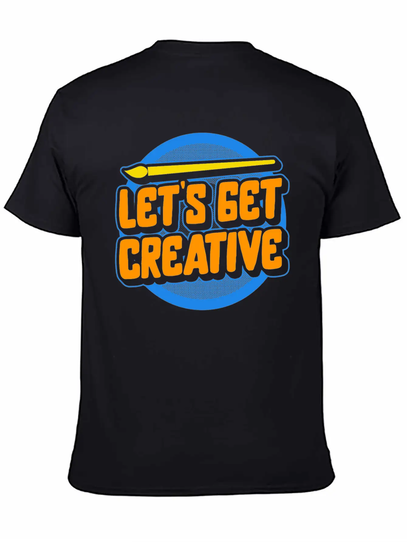 Art Shirt, Let's Get Creative Painting Palette Stylish Everyday T-Shirt – Unisex Basic Cotton Tee