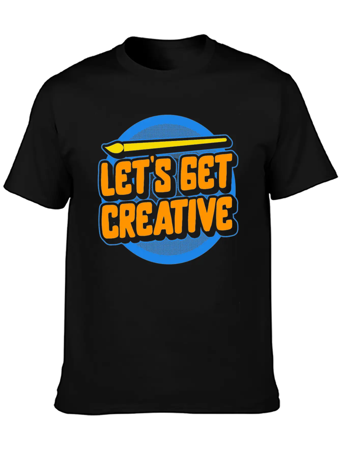 Art Shirt, Let's Get Creative Painting Palette Stylish Everyday T-Shirt – Unisex Basic Cotton Tee