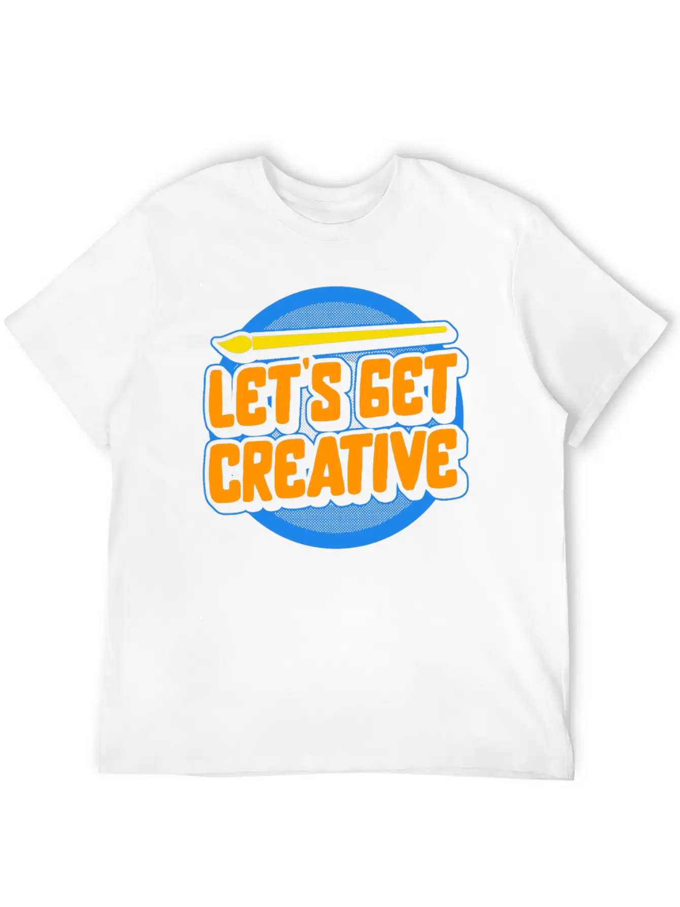 Art Shirt, Let's Get Creative Painting Palette Stylish Everyday T-Shirt – Unisex Basic Cotton Tee