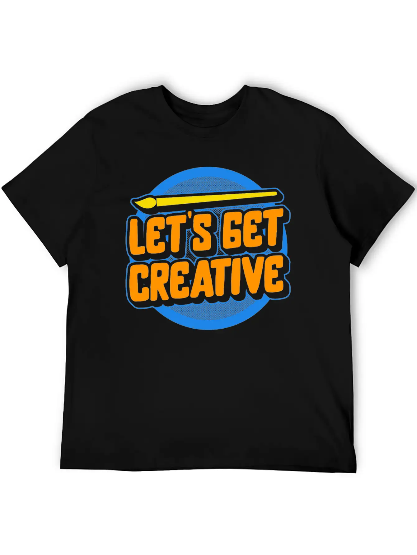 Art Shirt, Let's Get Creative Painting Palette Stylish Everyday T-Shirt – Unisex Basic Cotton Tee