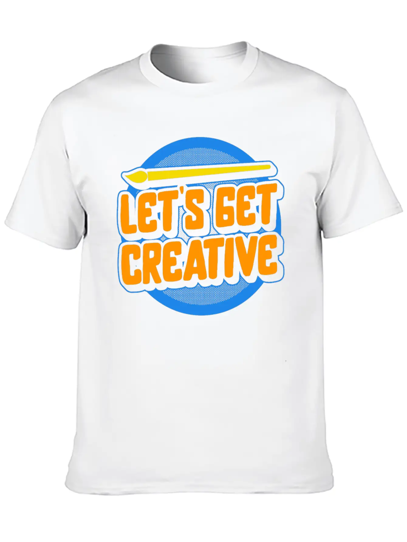 Art Shirt, Let's Get Creative Painting Palette Stylish Everyday T-Shirt – Unisex Basic Cotton Tee