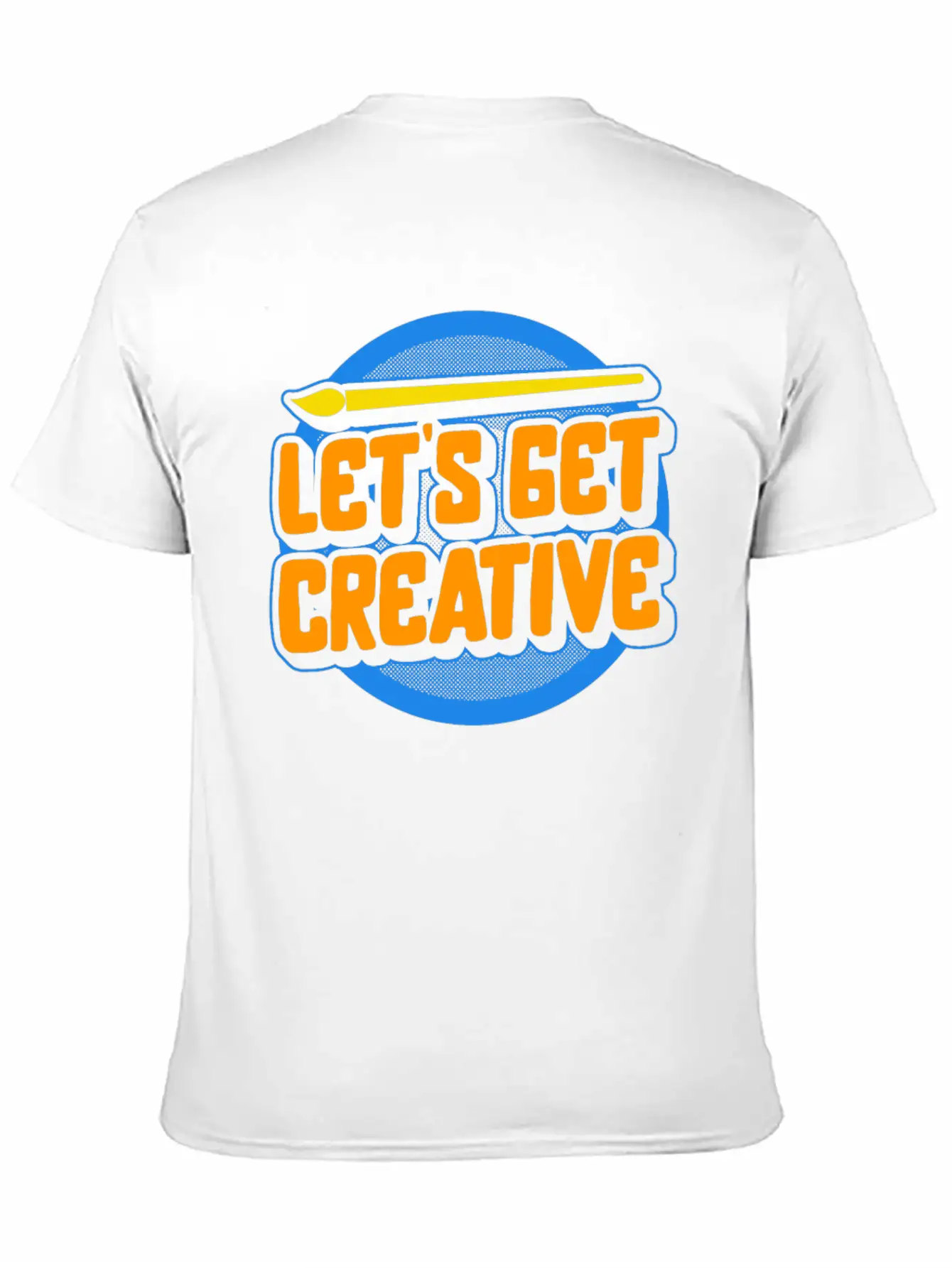 Art Shirt, Let's Get Creative Painting Palette Stylish Everyday T-Shirt – Unisex Basic Cotton Tee