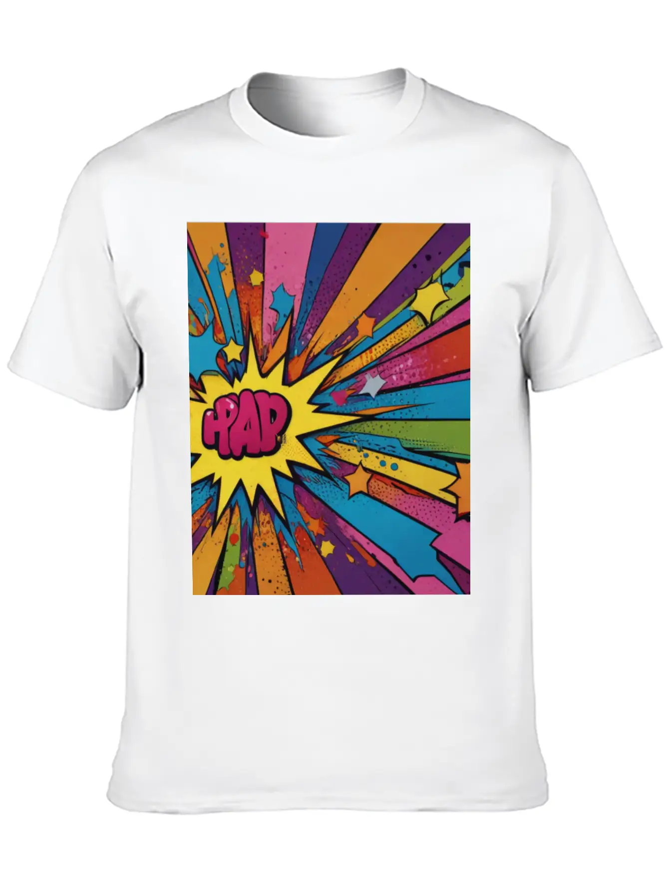 Artfully Designed Pop Art T-Shirt Timeless Short Sleeve Tee – Comfy And Minimalist Design