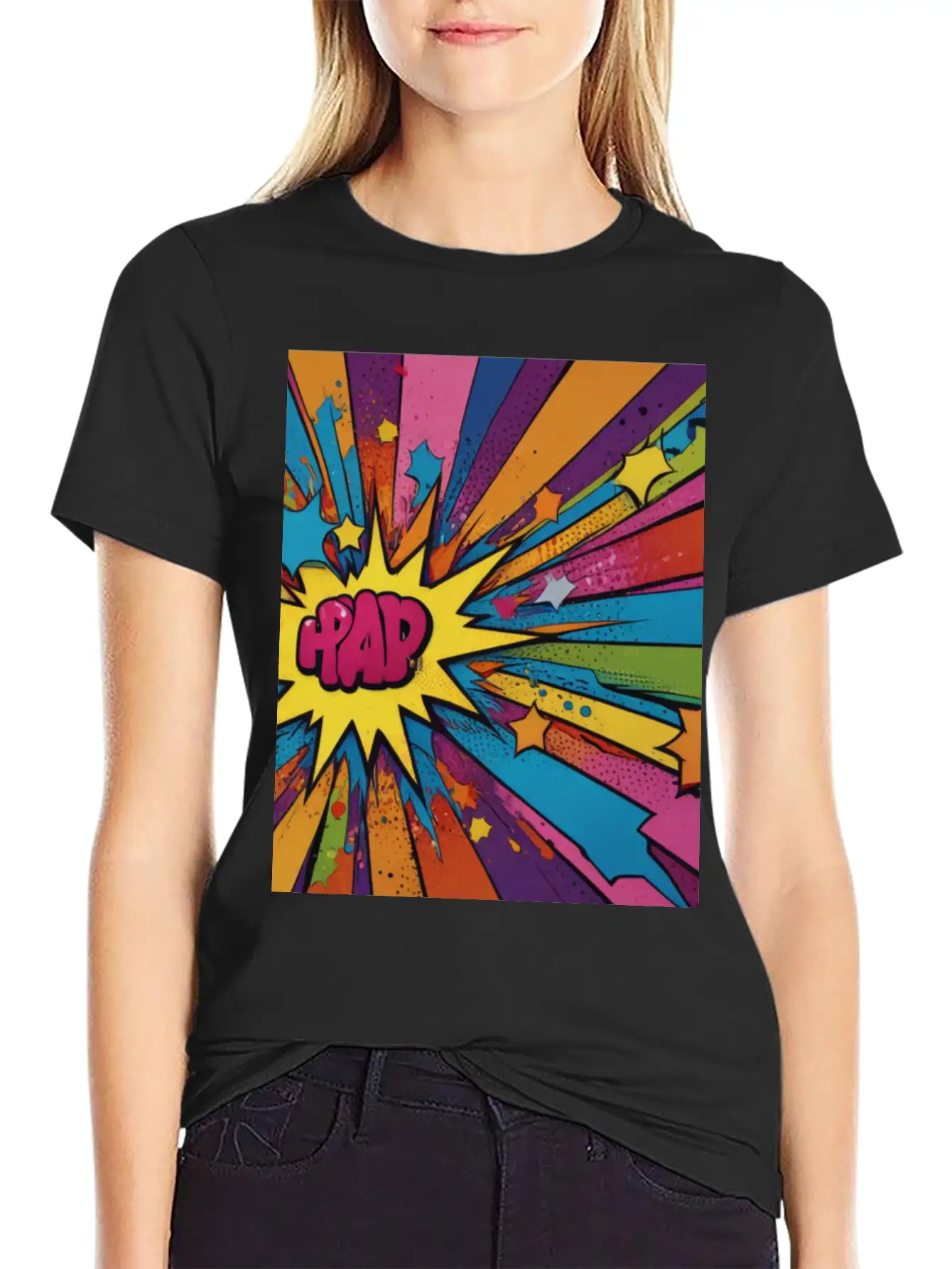 Artfully Designed Pop Art T-Shirt Timeless Short Sleeve Tee – Comfy And Minimalist Design