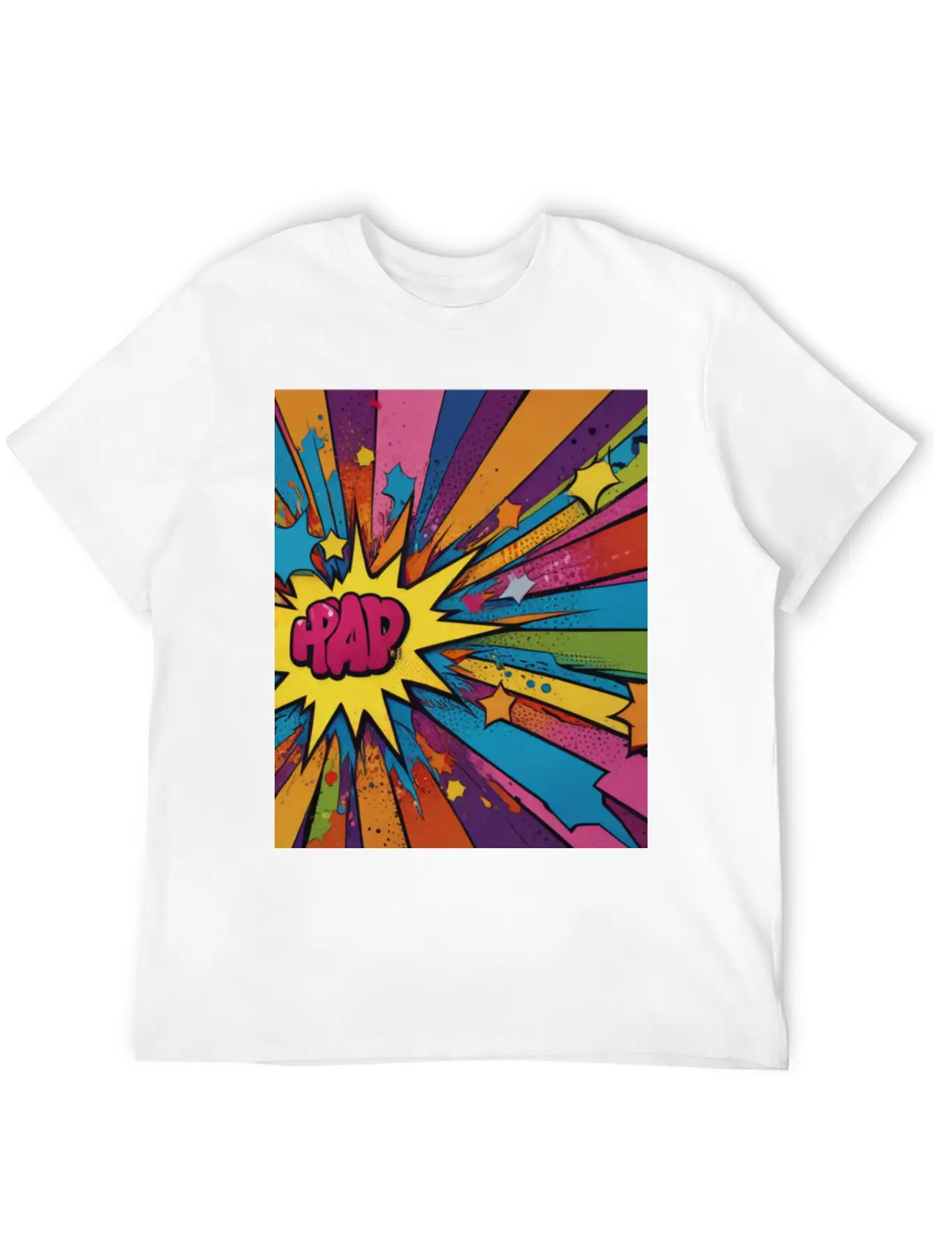 Artfully Designed Pop Art T-Shirt Timeless Short Sleeve Tee – Comfy And Minimalist Design