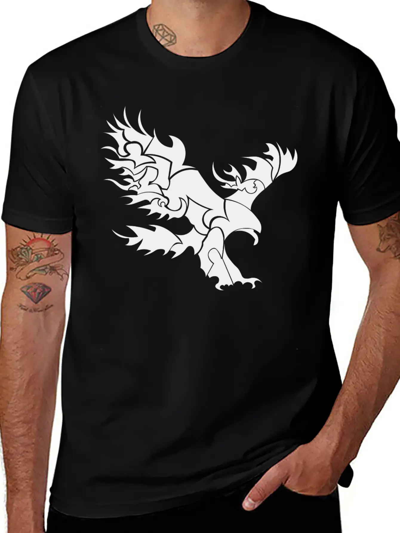 Artsy Eagle Stylish Everyday T-Shirt – Unisex Basic Cotton Tee