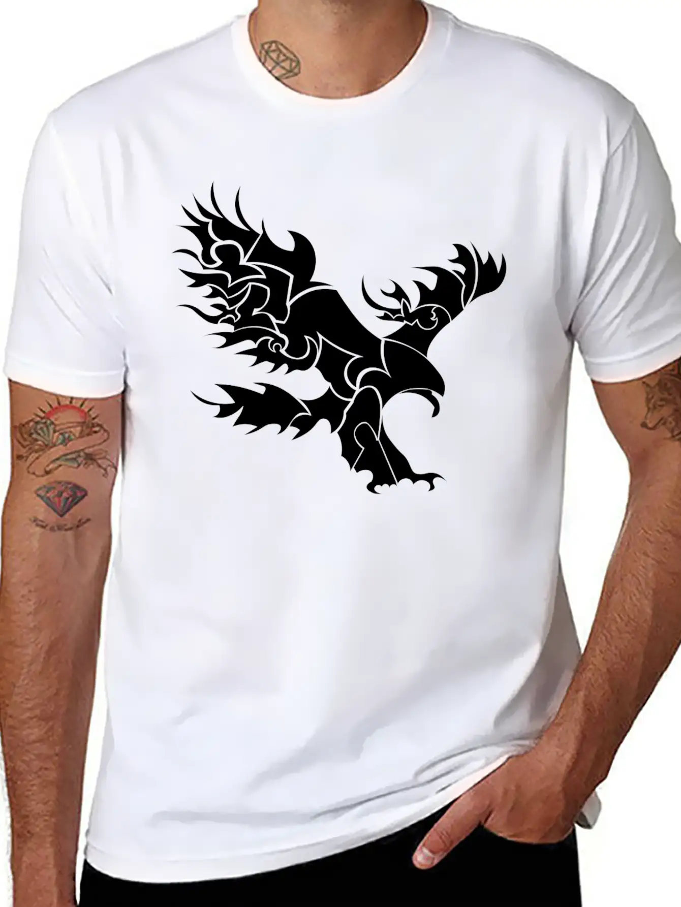 Artsy Eagle Stylish Everyday T-Shirt – Unisex Basic Cotton Tee