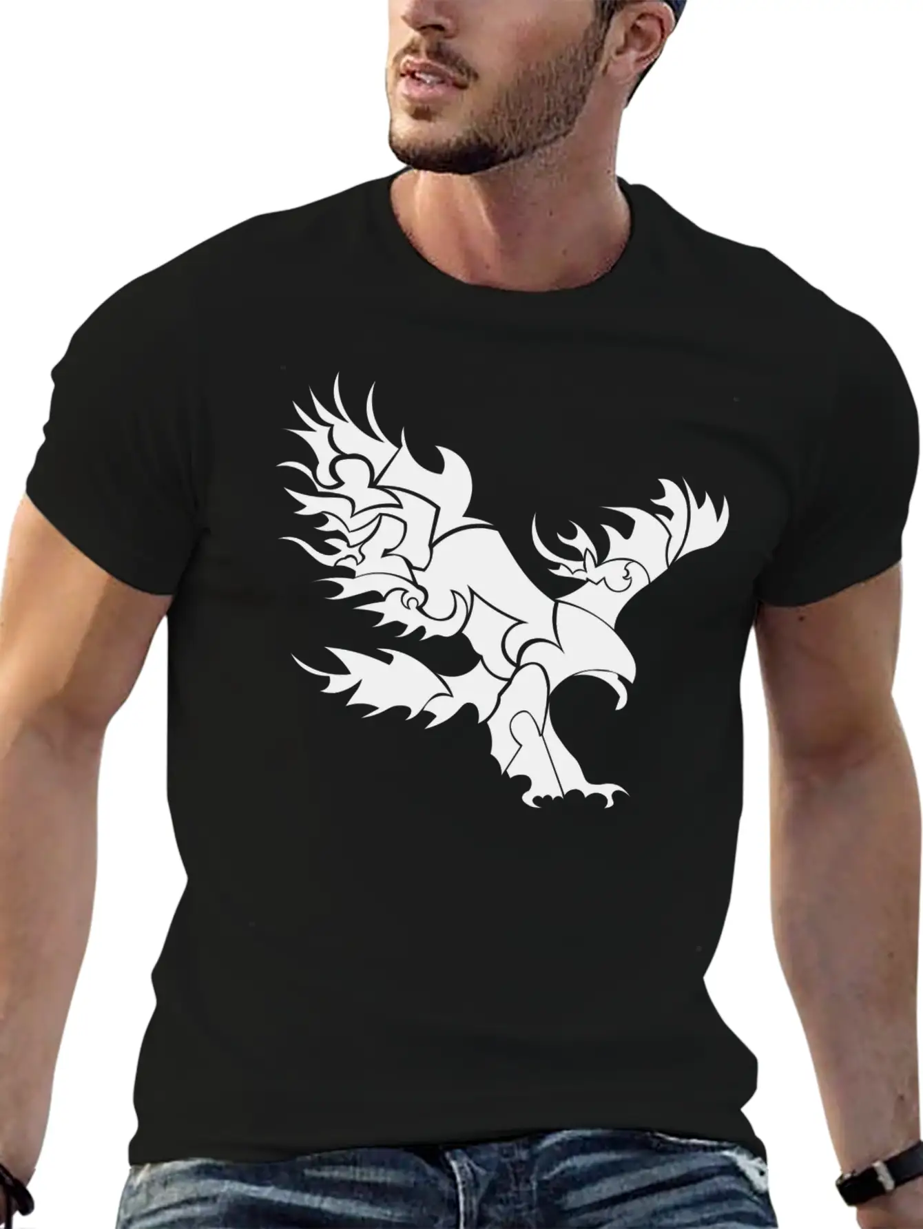 Artsy Eagle Stylish Everyday T-Shirt – Unisex Basic Cotton Tee