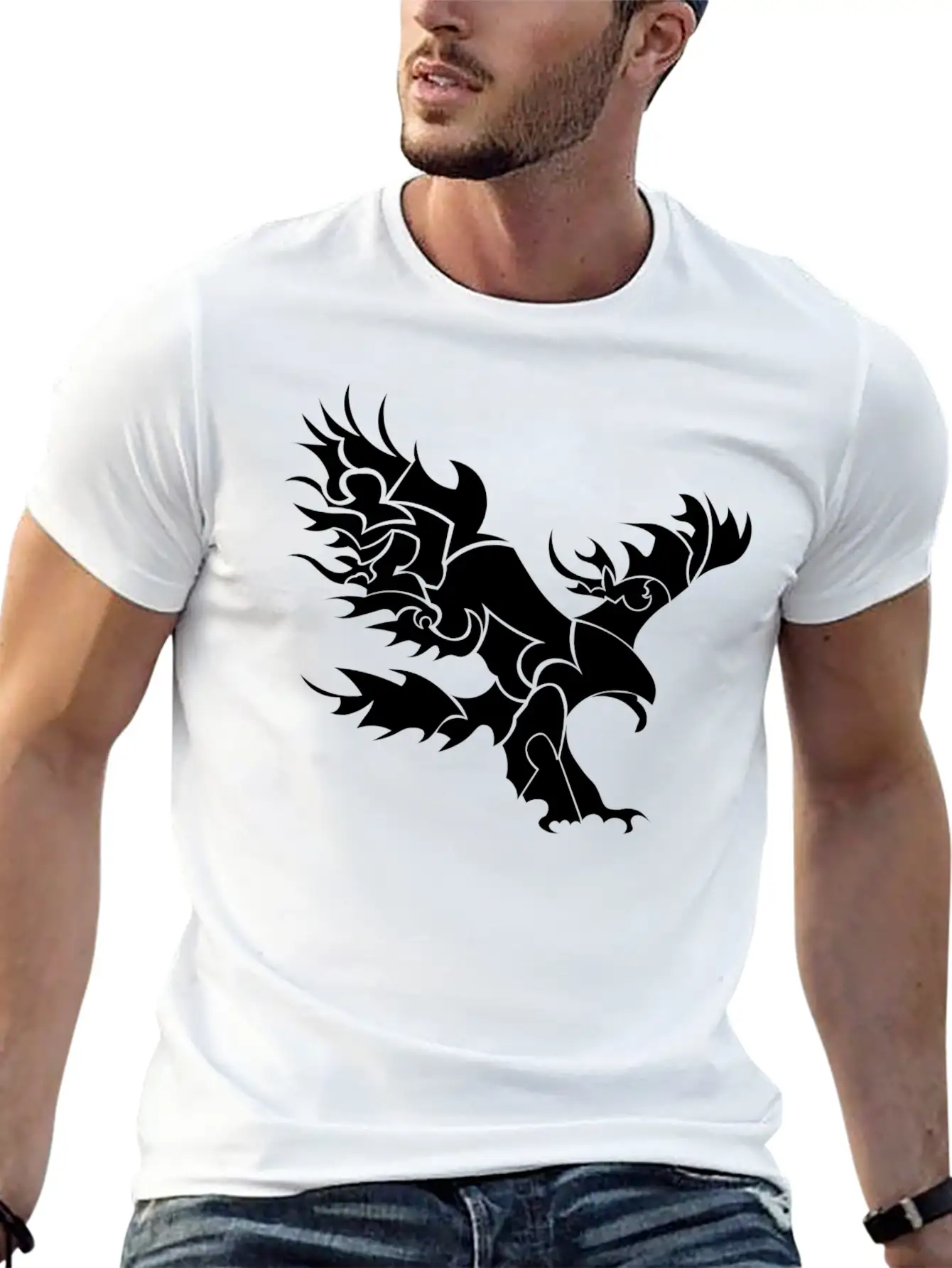 Artsy Eagle Stylish Everyday T-Shirt – Unisex Basic Cotton Tee