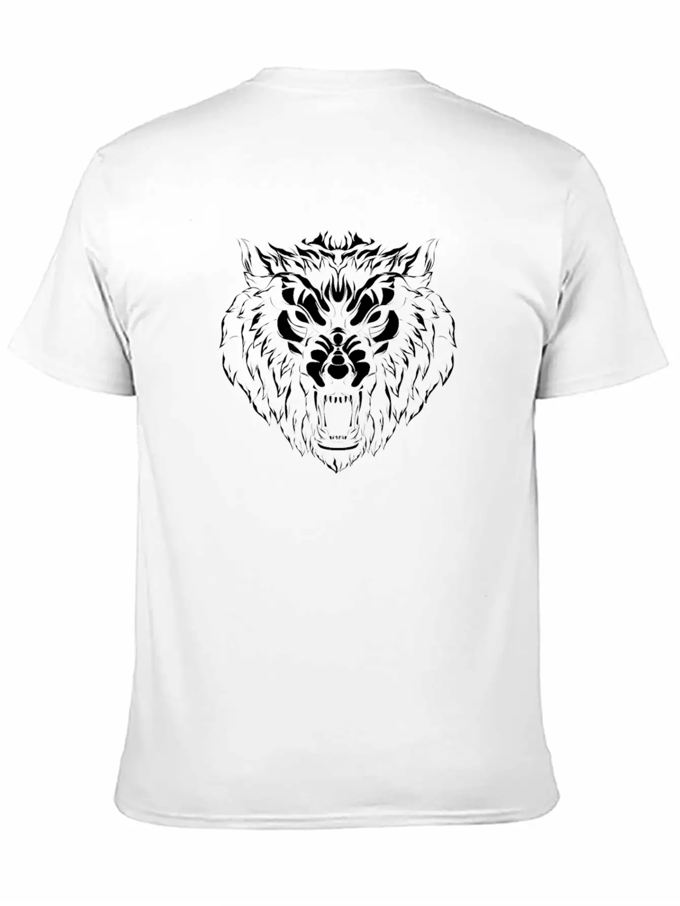 Artsy Wolf Head Howling Badass Wild Animal Gift Timeless Short Sleeve Tee – Comfy And Minimalist Design