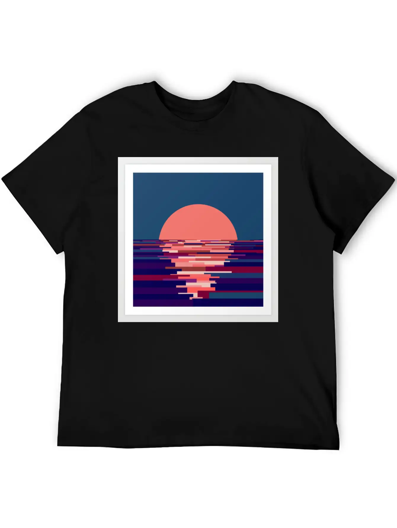 Artwork Sunset Basic Graphic T-Shirt – Daily Comfort In Soft Cotton