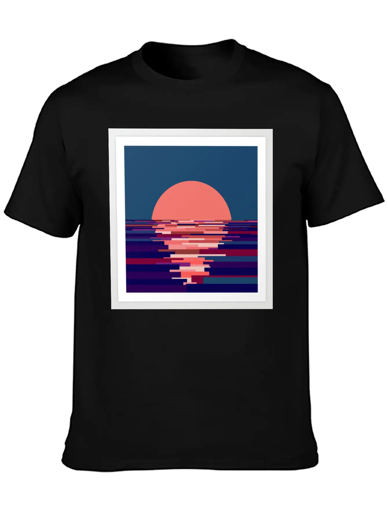 Artwork Sunset Basic Graphic T-Shirt – Daily Comfort In Soft Cotton