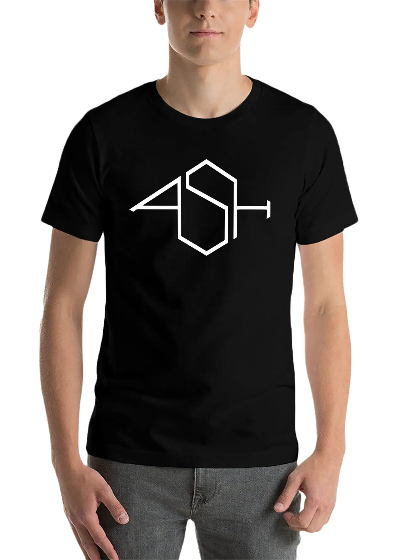 Ash Band Logo Basic Graphic T-Shirt – Daily Comfort In Soft Cotton