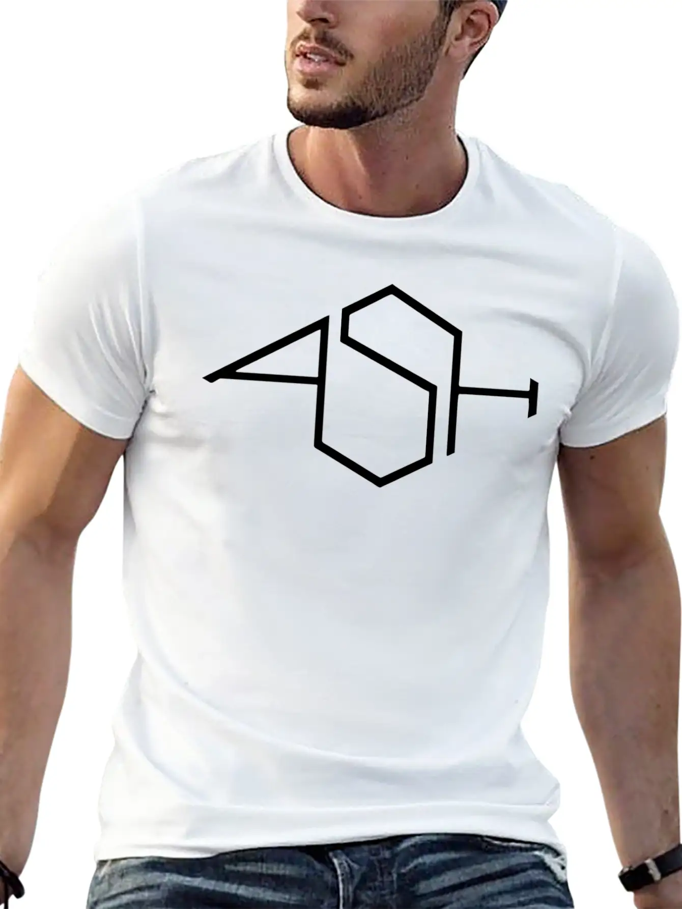 Ash Band Logo Basic Graphic T-Shirt – Daily Comfort In Soft Cotton