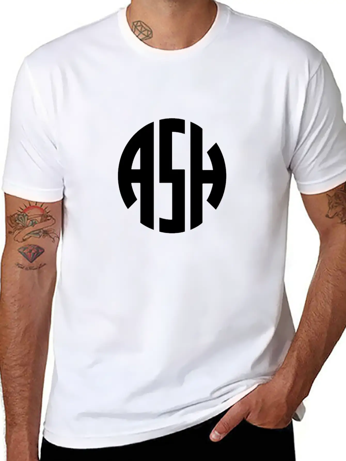Ash Band Logo Comfortable Minimalist Graphic Tee – Summer Style Essential