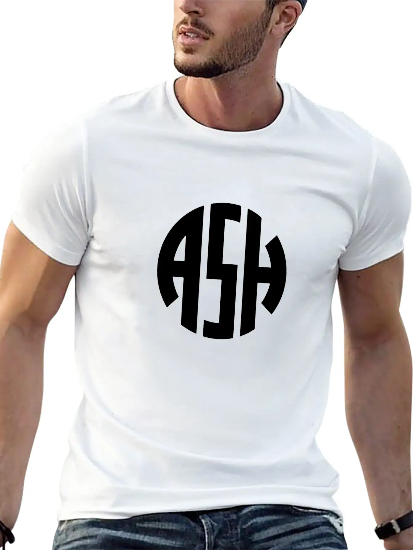 Ash Band Logo Comfortable Minimalist Graphic Tee – Summer Style Essential