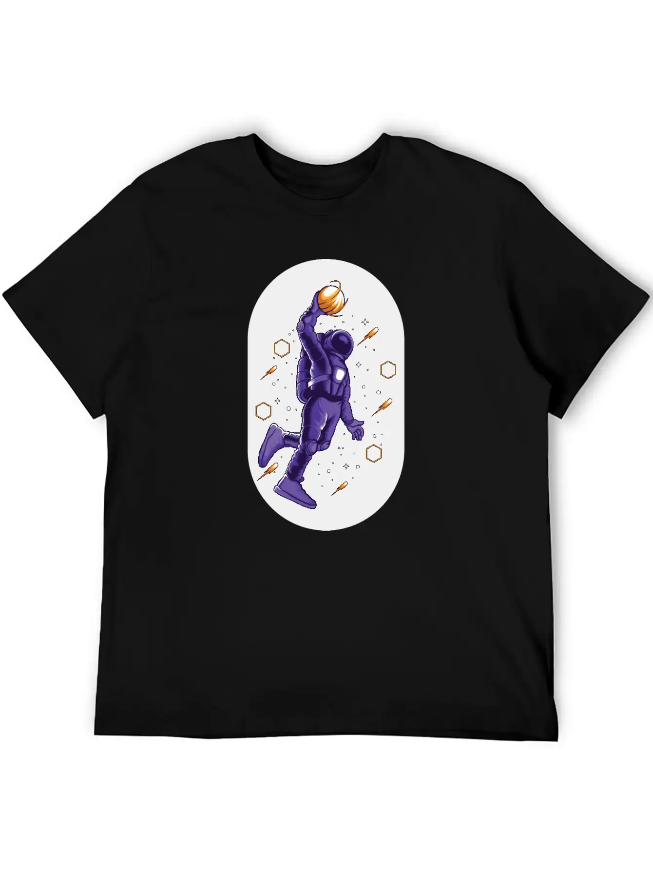 Astro Slamdunk In Space Comfortable Minimalist Graphic Tee – Summer Style Essential