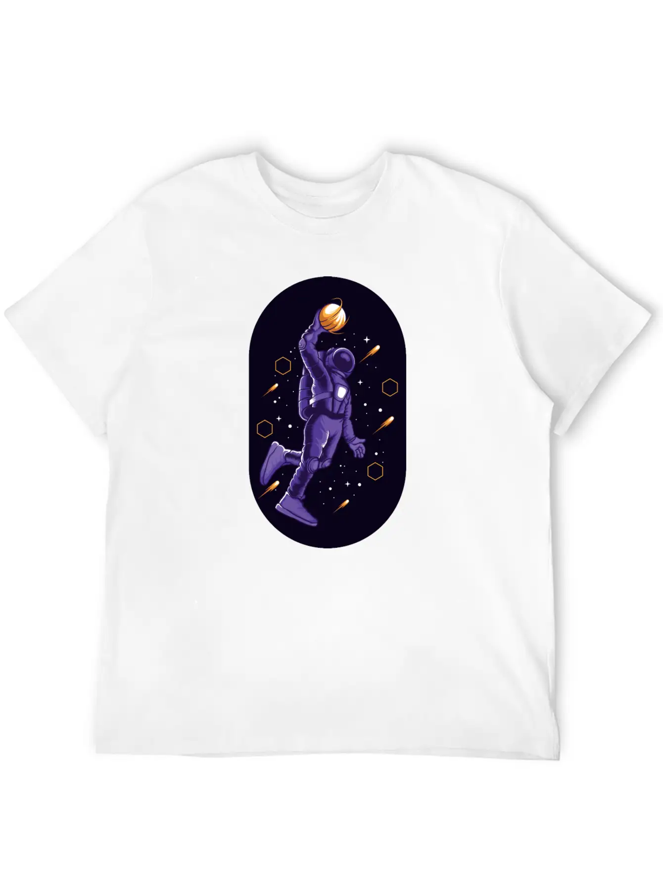 Astro Slamdunk In Space Comfortable Minimalist Graphic Tee – Summer Style Essential