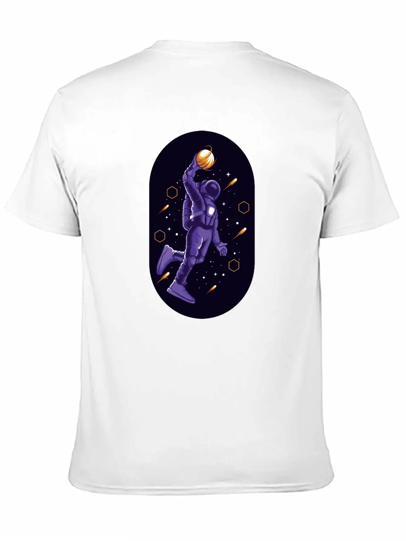 Astro Slamdunk In Space Comfortable Minimalist Graphic Tee – Summer Style Essential