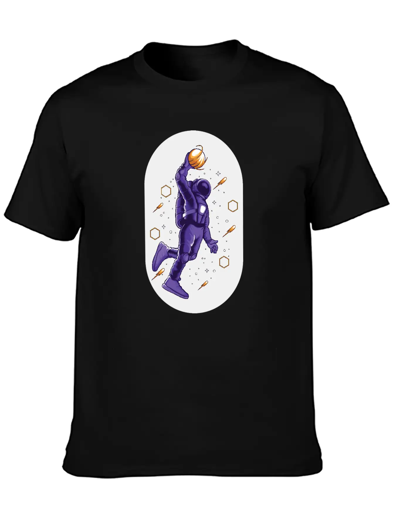 Astro Slamdunk In Space Comfortable Minimalist Graphic Tee – Summer Style Essential