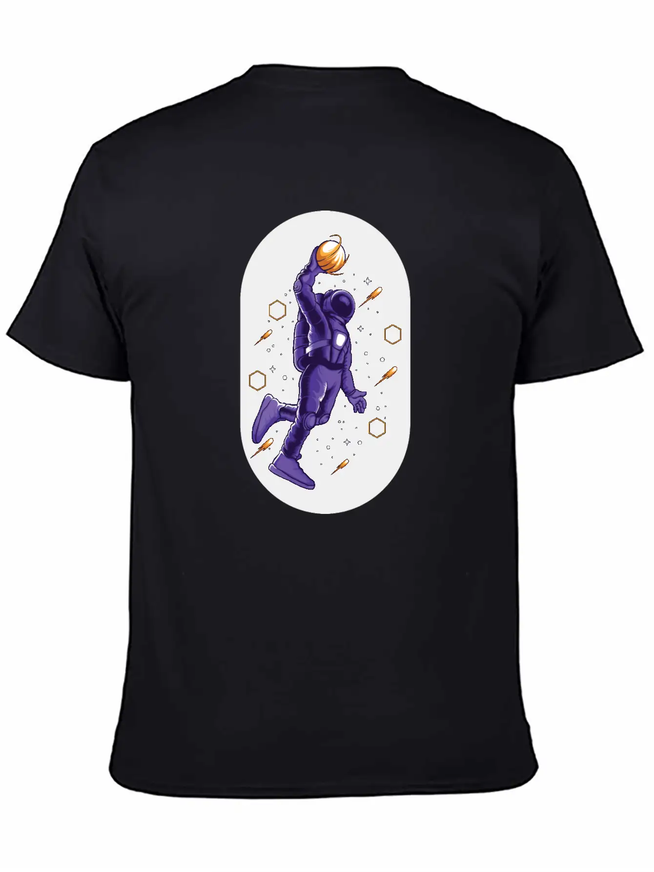 Astro Slamdunk In Space Comfortable Minimalist Graphic Tee – Summer Style Essential
