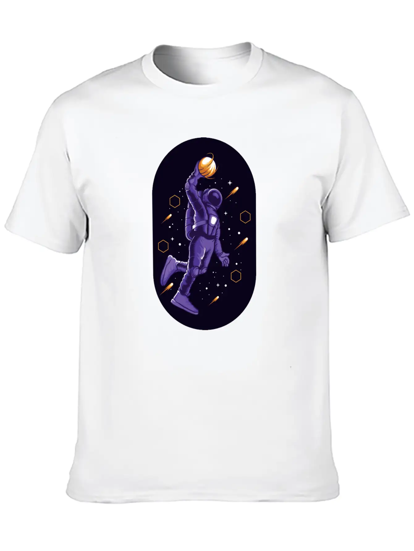 Astro Slamdunk In Space Comfortable Minimalist Graphic Tee – Summer Style Essential