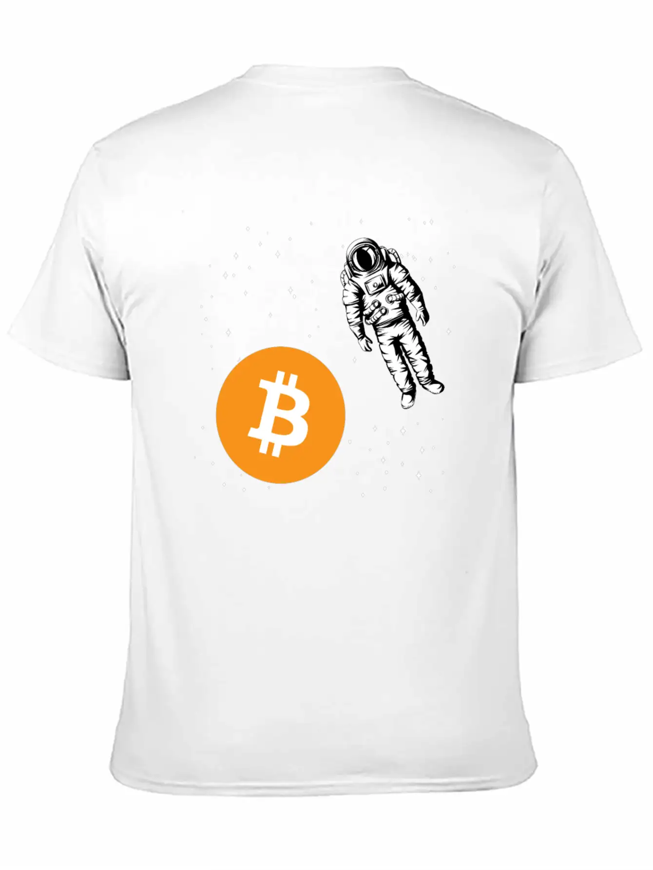 Astronaut BTC To The Moon Crypto Trader Bitcoin Basic Graphic T-Shirt – Daily Comfort In Soft Cotton