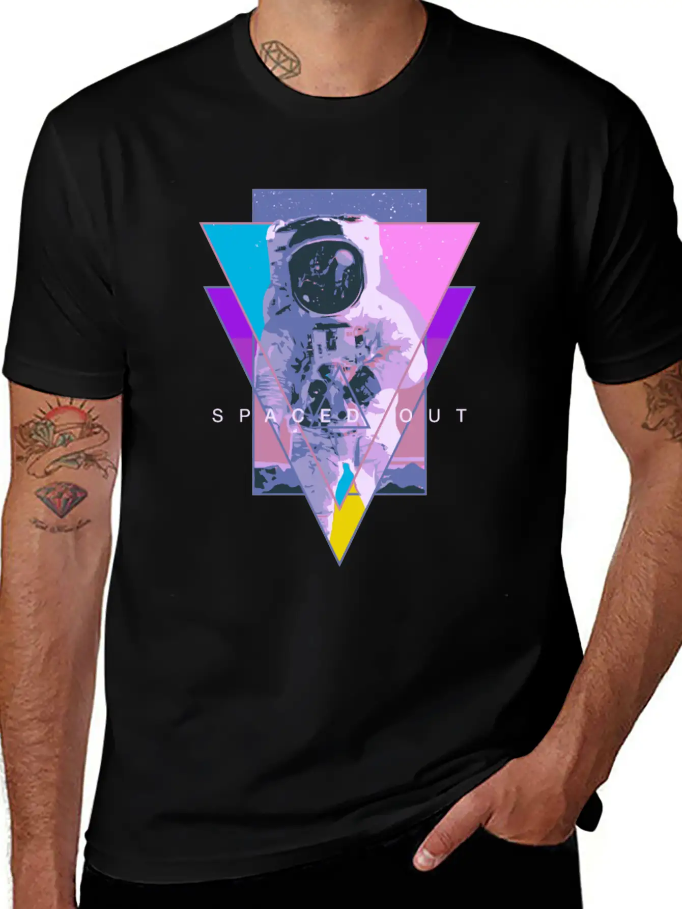 Astronaut Spaced Out Aesthetic Vaporwave Outer Spa Unisex Casual T-Shirt – Clean Design For Daily Comfort