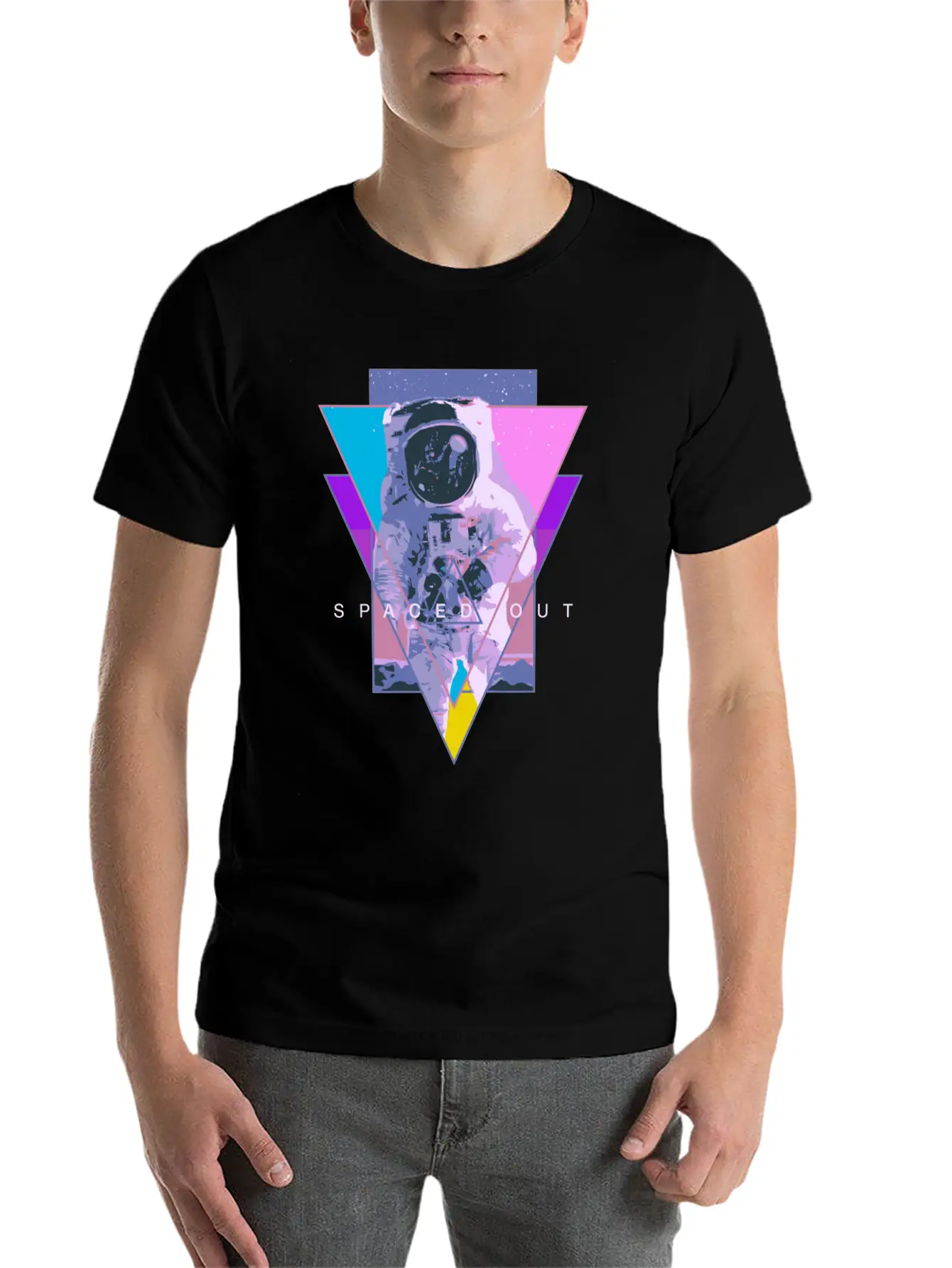 Astronaut Spaced Out Aesthetic Vaporwave Outer Spa Unisex Casual T-Shirt – Clean Design For Daily Comfort