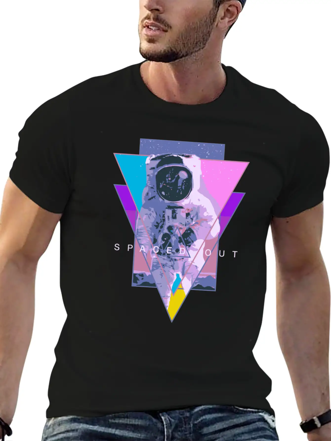 Astronaut Spaced Out Aesthetic Vaporwave Outer Spa Unisex Casual T-Shirt – Clean Design For Daily Comfort