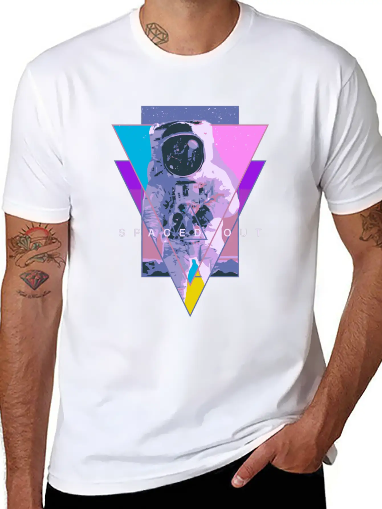 Astronaut Spaced Out Aesthetic Vaporwave Outer Spa Unisex Casual T-Shirt – Clean Design For Daily Comfort