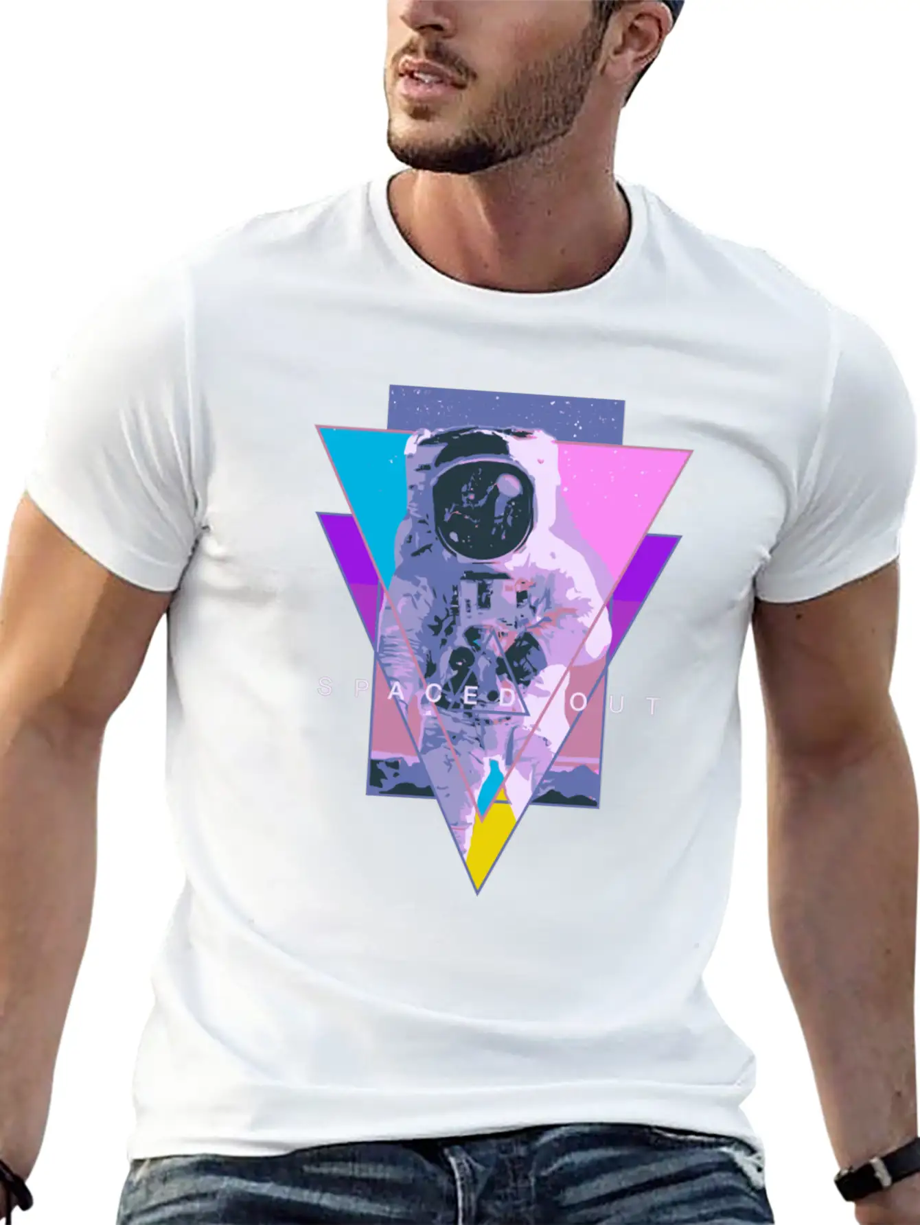 Astronaut Spaced Out Aesthetic Vaporwave Outer Spa Unisex Casual T-Shirt – Clean Design For Daily Comfort