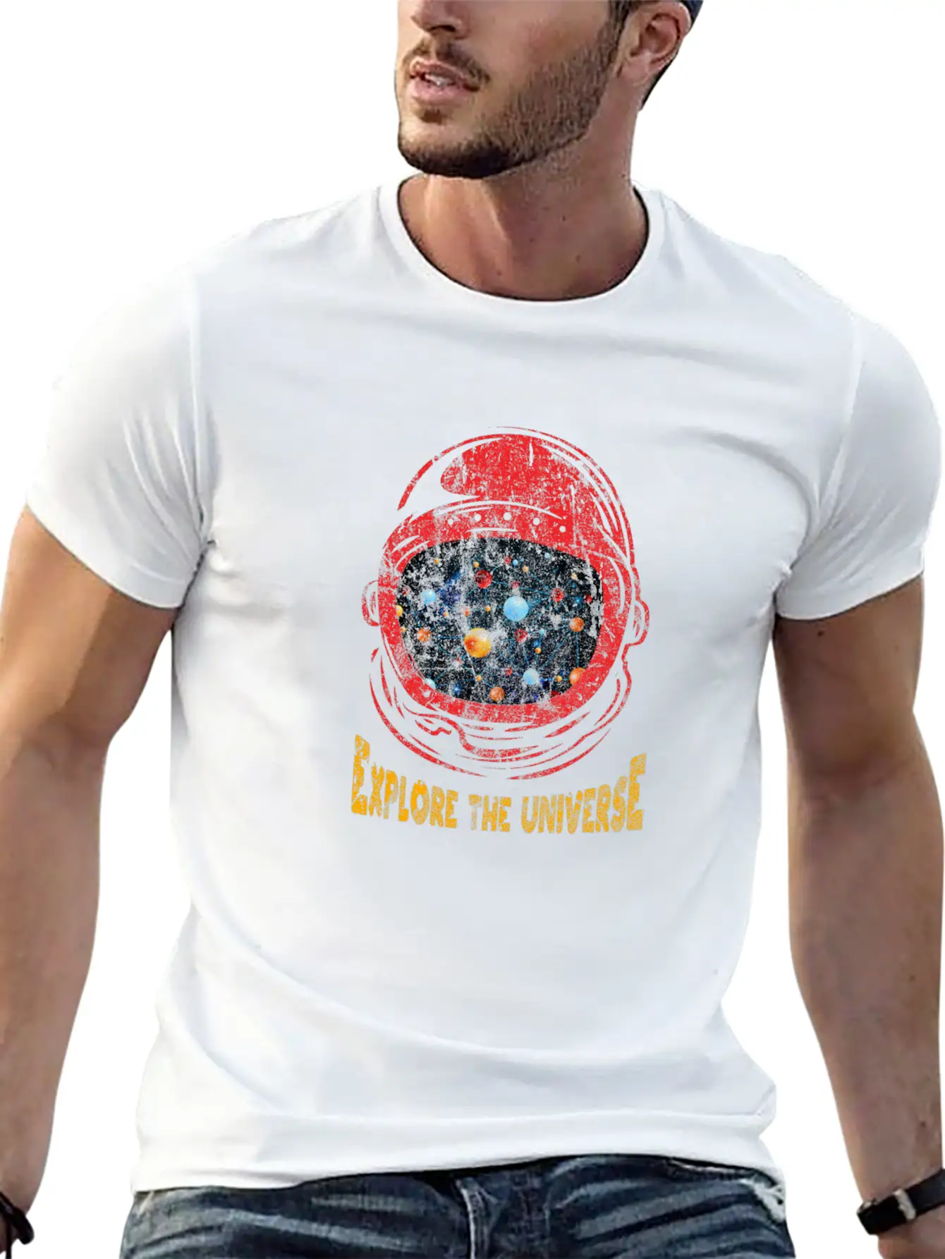 Astronaut Unisex Short Sleeve Soft Cotton T-Shirt – Casual Everyday Wear