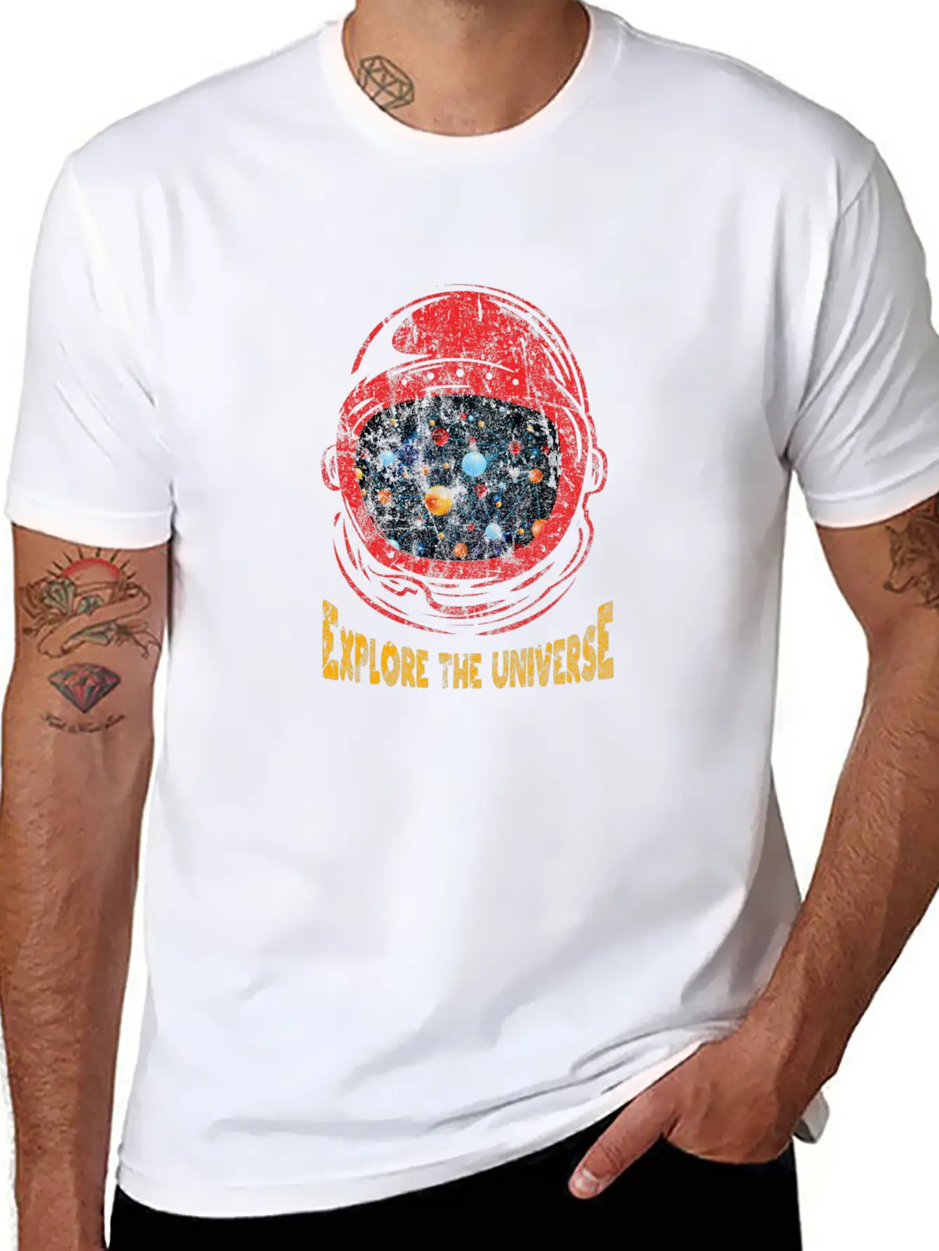 Astronaut Unisex Short Sleeve Soft Cotton T-Shirt – Casual Everyday Wear