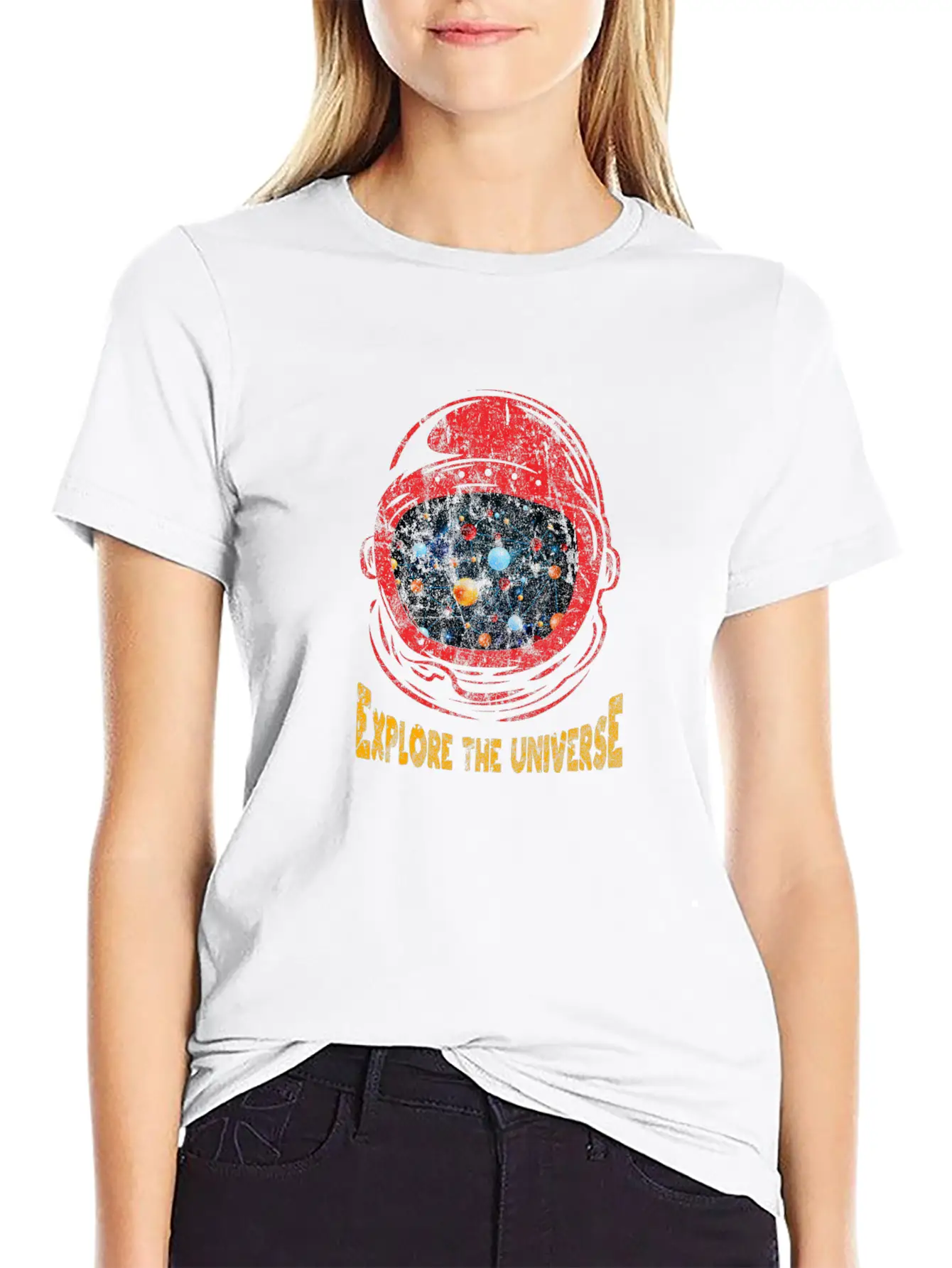 Astronaut Unisex Short Sleeve Soft Cotton T-Shirt – Casual Everyday Wear