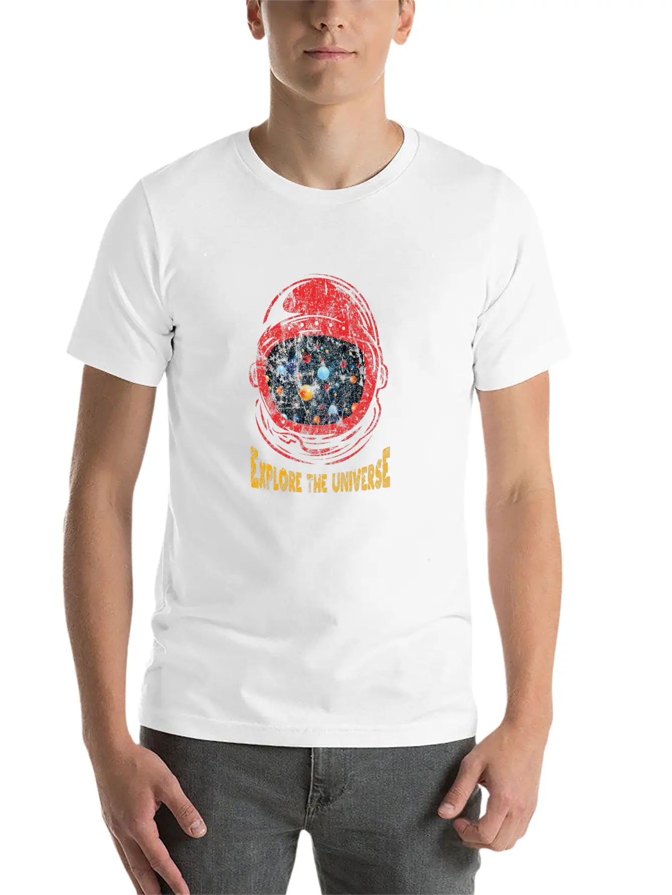 Astronaut Unisex Short Sleeve Soft Cotton T-Shirt – Casual Everyday Wear