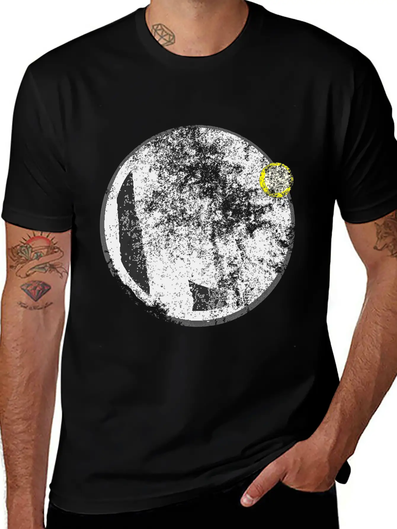 Astronomy Eclipse Astronomer Stars Galaxy Stylish Everyday T-Shirt – Unisex Basic Cotton Tee