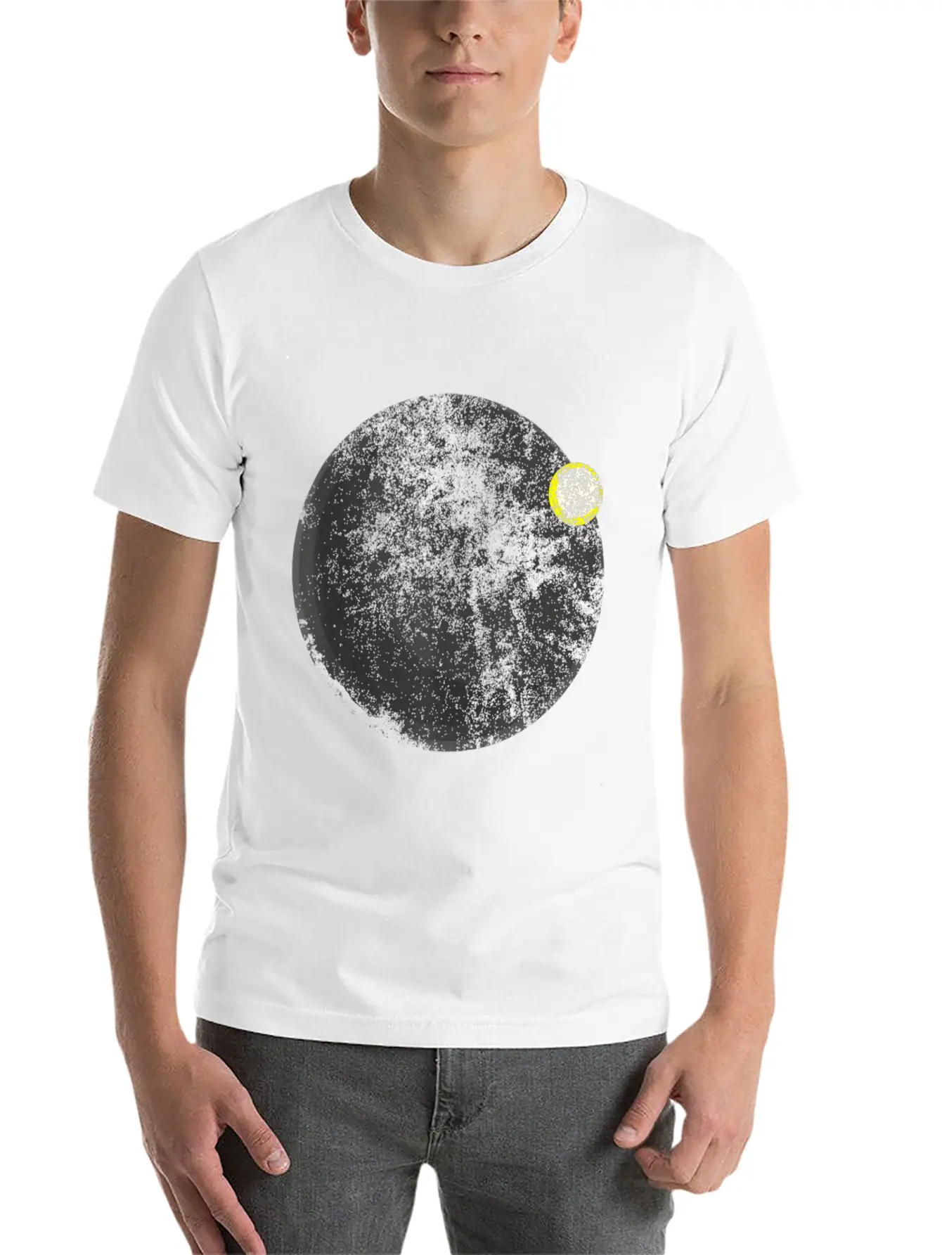 Astronomy Eclipse Astronomer Stars Galaxy Stylish Everyday T-Shirt – Unisex Basic Cotton Tee