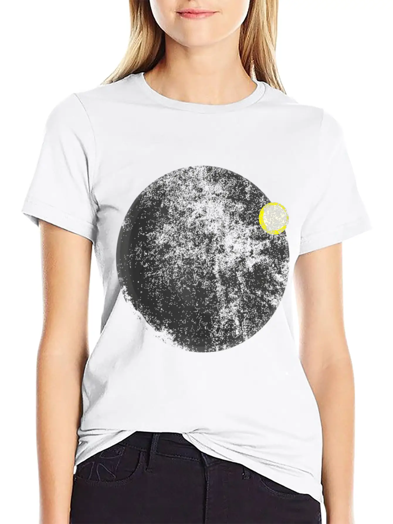 Astronomy Eclipse Astronomer Stars Galaxy Stylish Everyday T-Shirt – Unisex Basic Cotton Tee