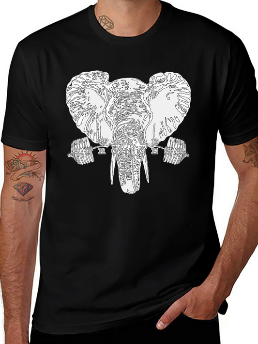 Elephant Strongest T-Shirt - Black Graphic Tee