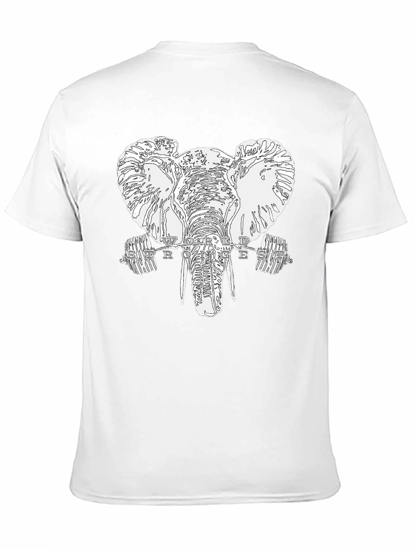 Elephant Strongest T-Shirt - Black Graphic Tee
