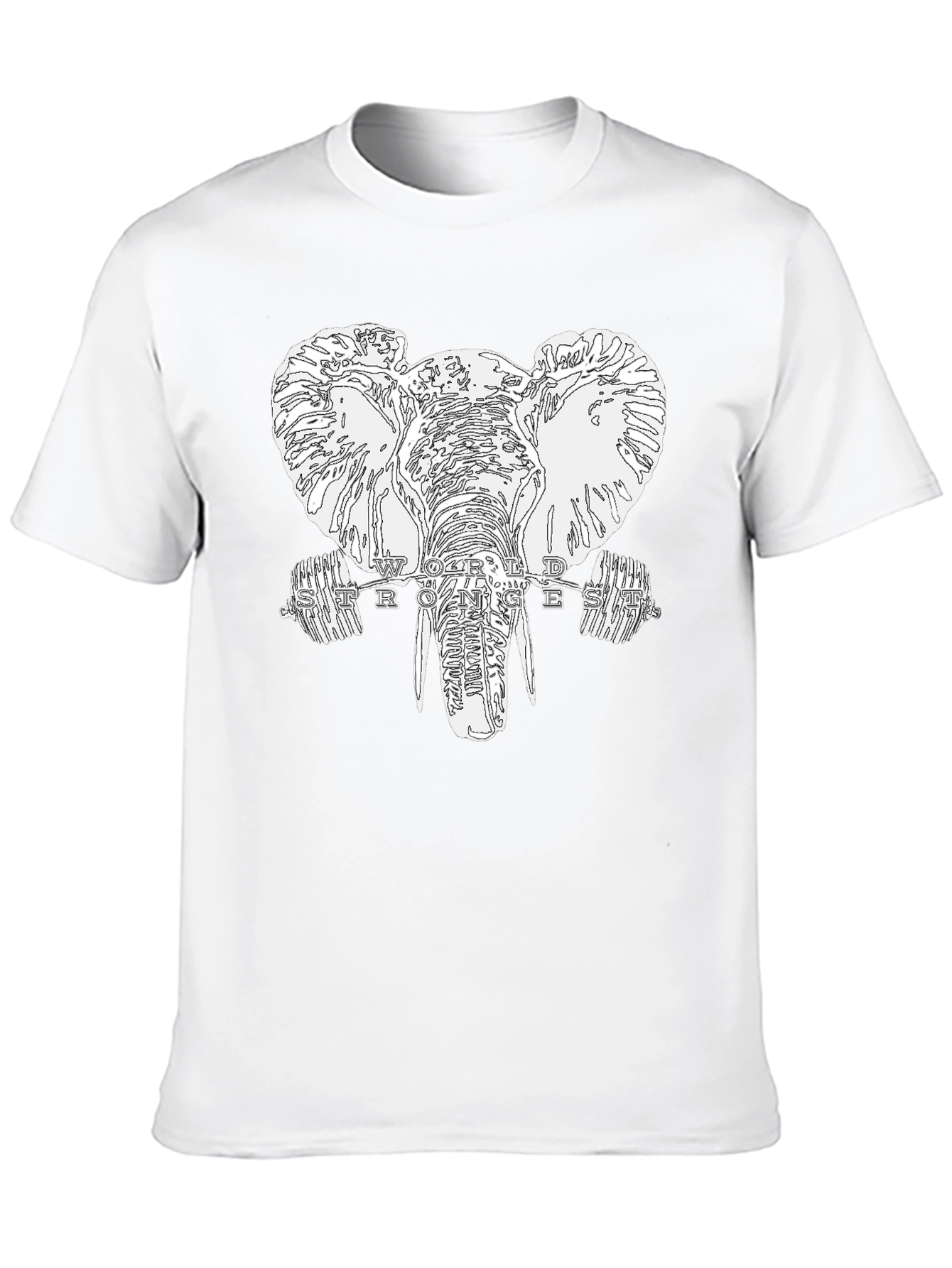 Elephant Strongest T-Shirt - Black Graphic Tee