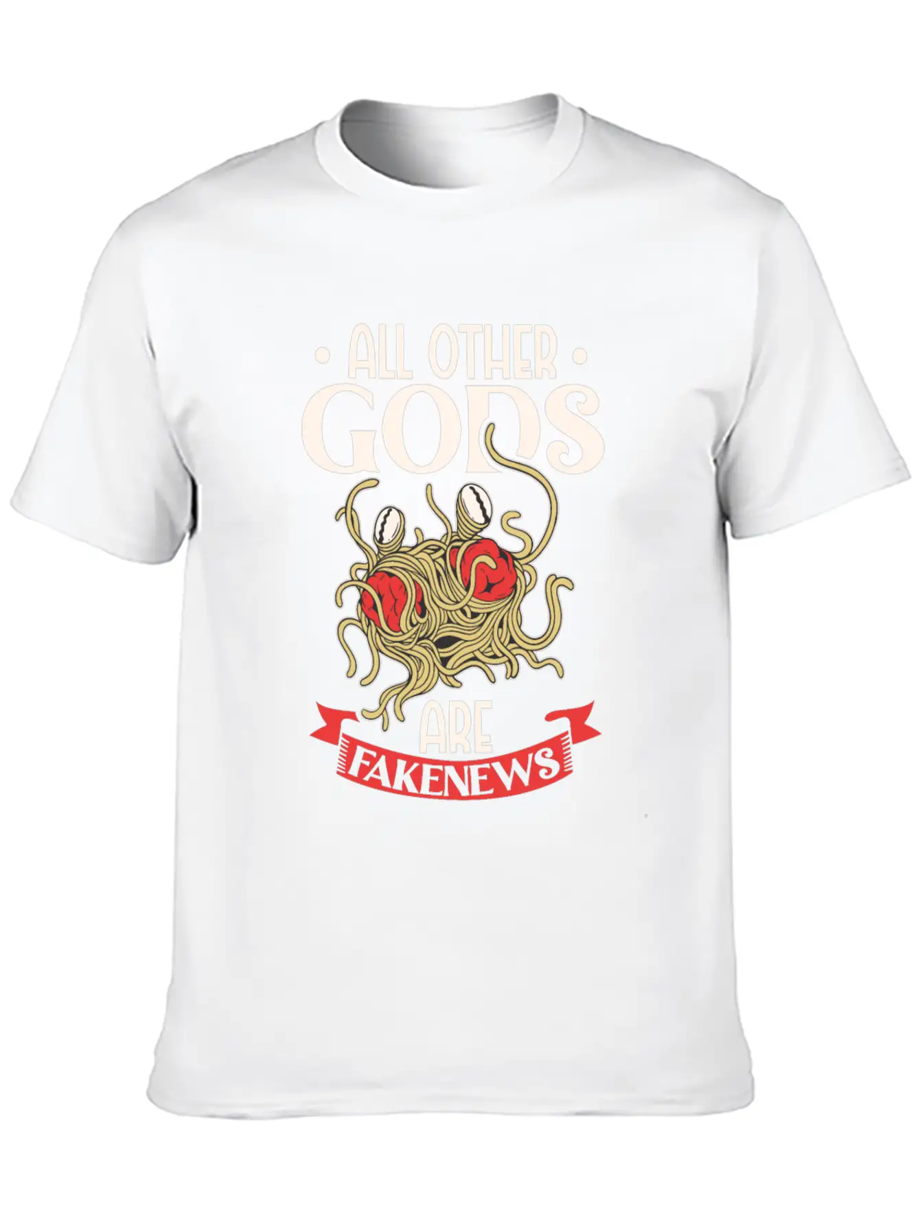 Atheist Atheism Flying Spaghetti Pastafarianism Timeless Short Sleeve Tee – Comfy And Minimalist Design