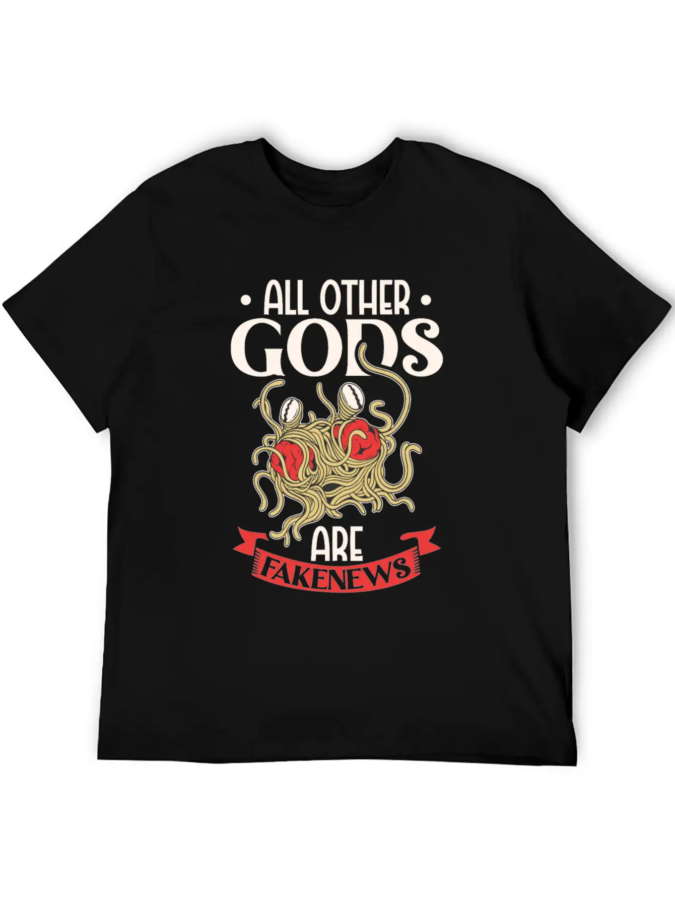 Atheist Atheism Flying Spaghetti Pastafarianism Timeless Short Sleeve Tee – Comfy And Minimalist Design