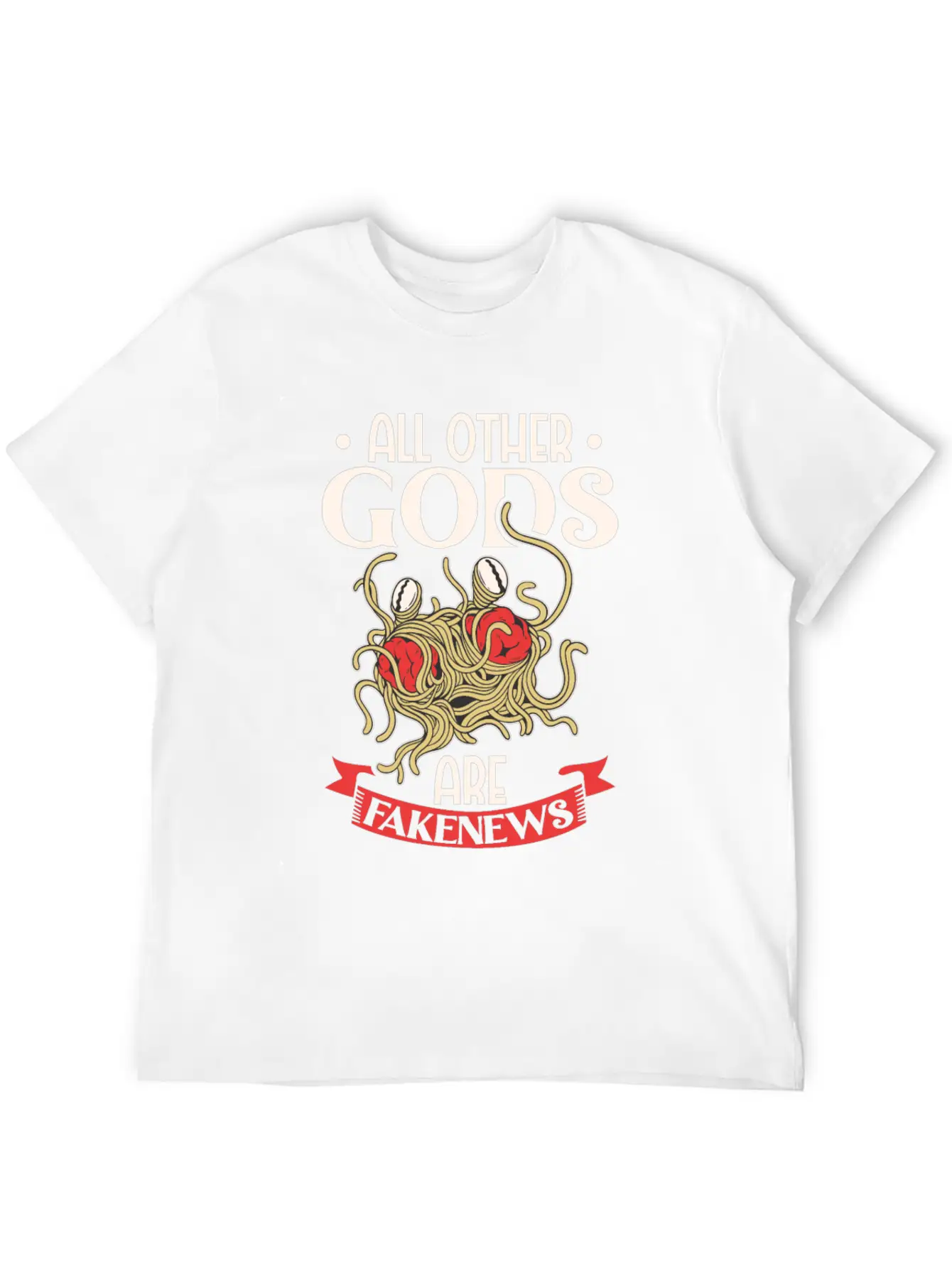 Atheist Atheism Flying Spaghetti Pastafarianism Timeless Short Sleeve Tee – Comfy And Minimalist Design