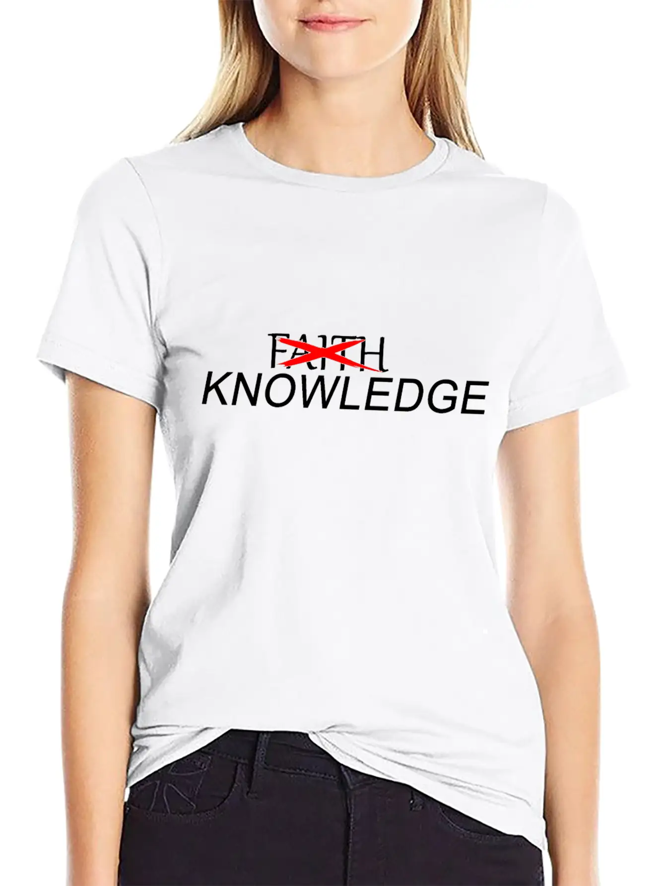 Atheist Faith Knowledge Basic Graphic T-Shirt – Daily Comfort In Soft Cotton